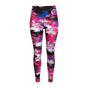 Lululemon Multicolor Pink & Blue Abstract Athletic Leggings - Size 8
